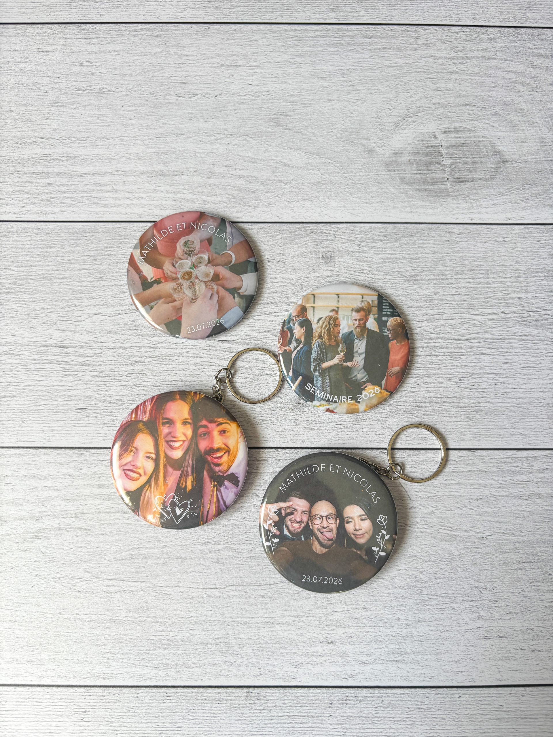 Réalisation clic & magnet mariage